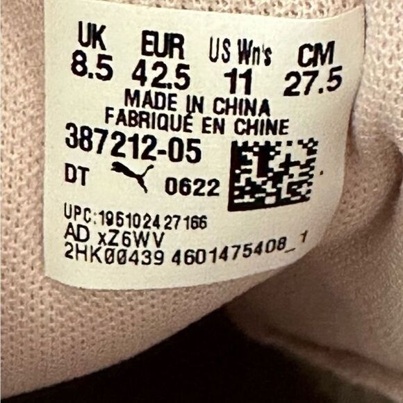 Puma Karmen Rebelle Pink and White Platform Sneakers Casual Rose Quartz Size 11 - Picture 7 of 7